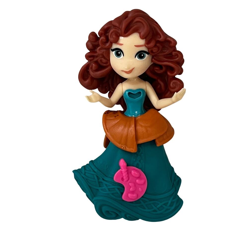 Hasbro Disney Little Kingdom Brave Princess Merida Snap-Ins 4" Mini Doll